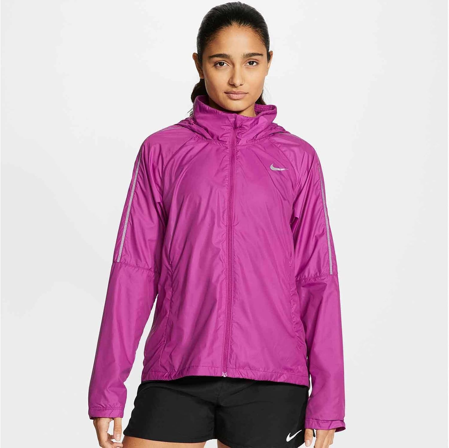 Nike Shield Women’s Running Jacket, PINK, SMALL