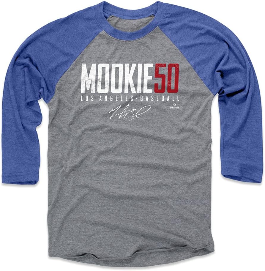 500 LEVEL Mookie Betts 3/4 Sleeve Raglan T-Shirt - Mookie Betts Los Angeles Elite