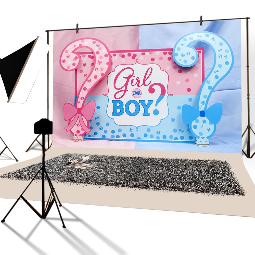 YongFoto 3x2m Sweet Baby Shower Backdrop Girl or Boy Card Creative Backdrops for Photography Happy Mother's Day Vinyl Photo Background Pregnant Woman Party Studio Props - Image 2