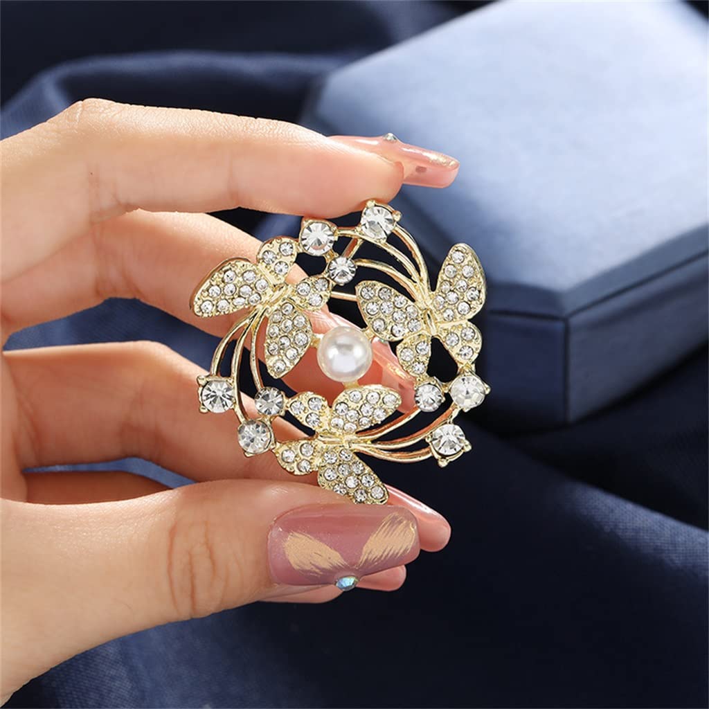 Accesorios para Mujer, Broche de Solapa con Accesorios envolventes de Mariposa de nicho, Cien con Accesorios