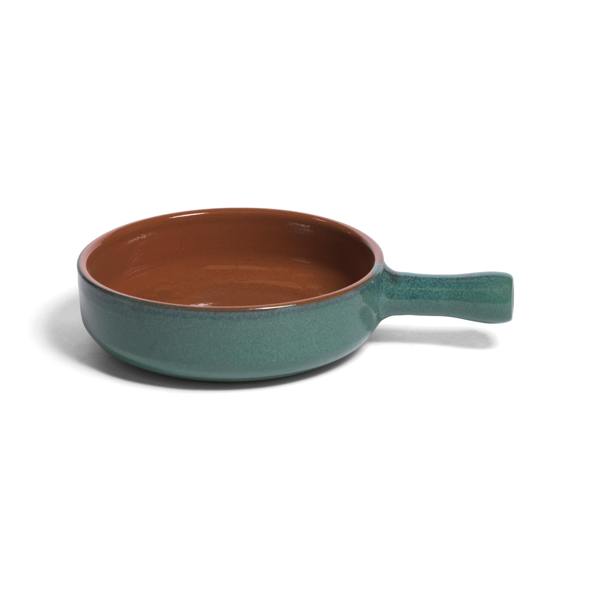 Amazing Cookware 20cm Terracotta Pan in 'Peacock Green