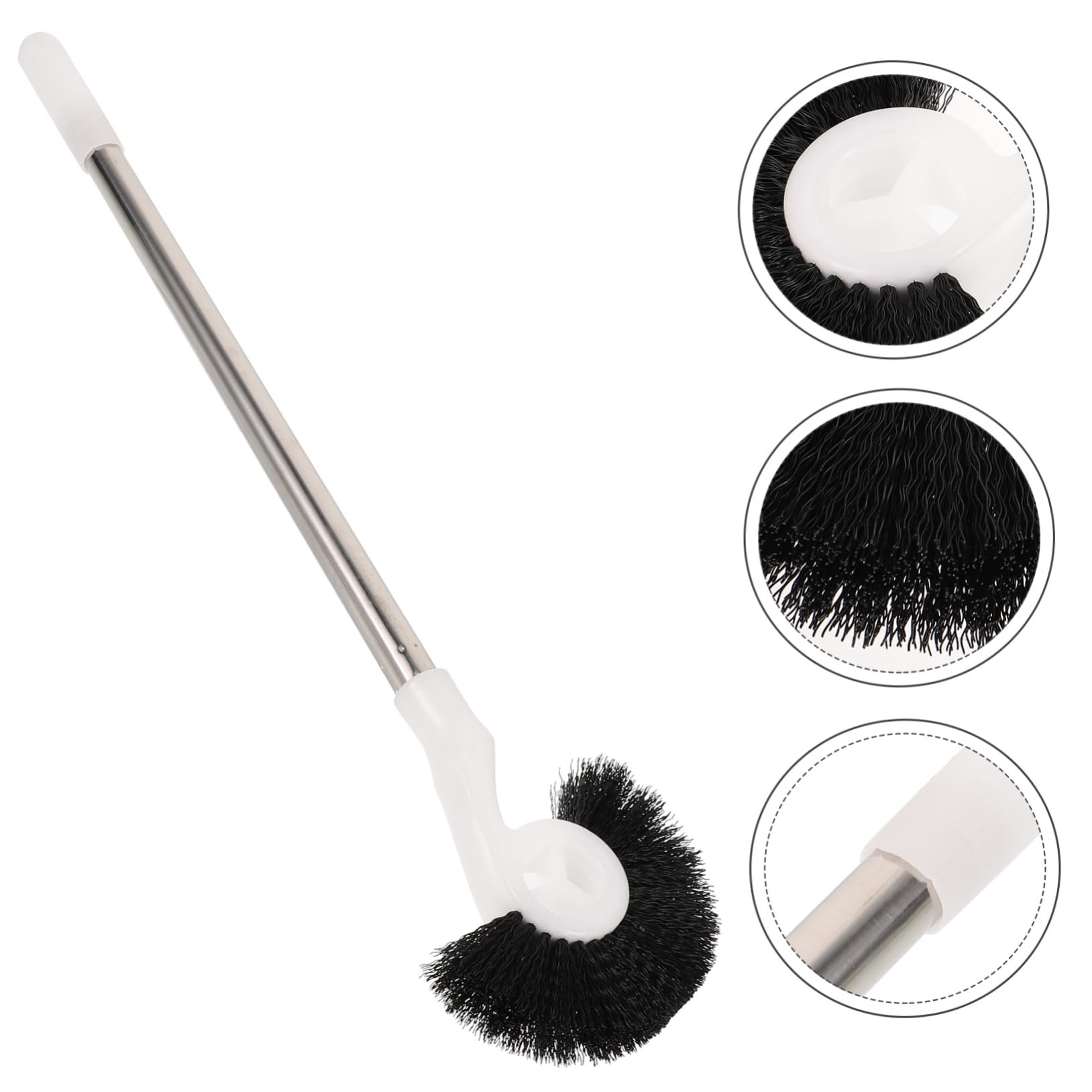 Happyyami Ergonomic Fish Tank Supply Cleaning Brush for Aquarium 55cm Pole No Handle for Household Fish Tanks