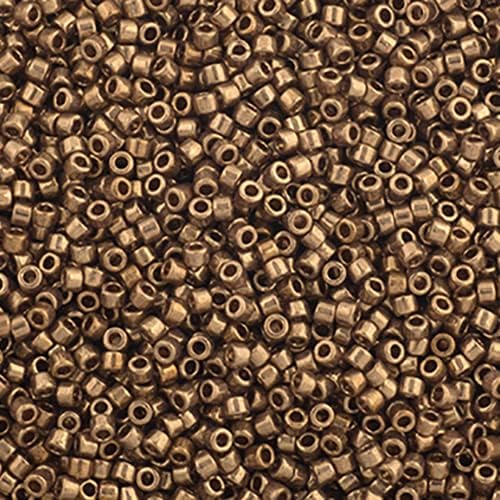 Miyuki Delica Seed Beads 11/0 Light Bronze Metallic 50 Grams