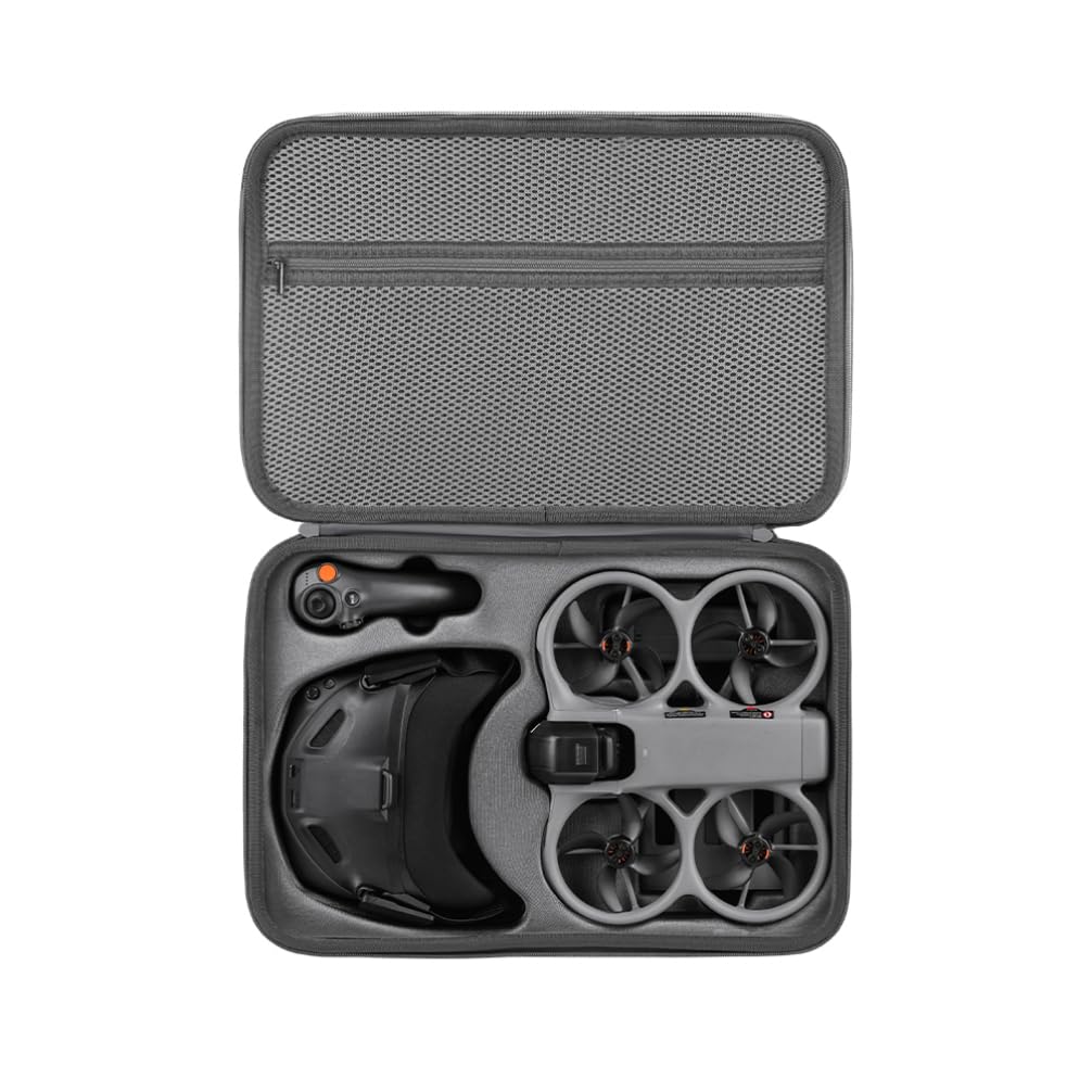 Scatola portaoggetti di grande capacità per drone DJI Avata 360, custodia rigida antipolvere da viaggio, con tracolla, Versione Occhiali, No
