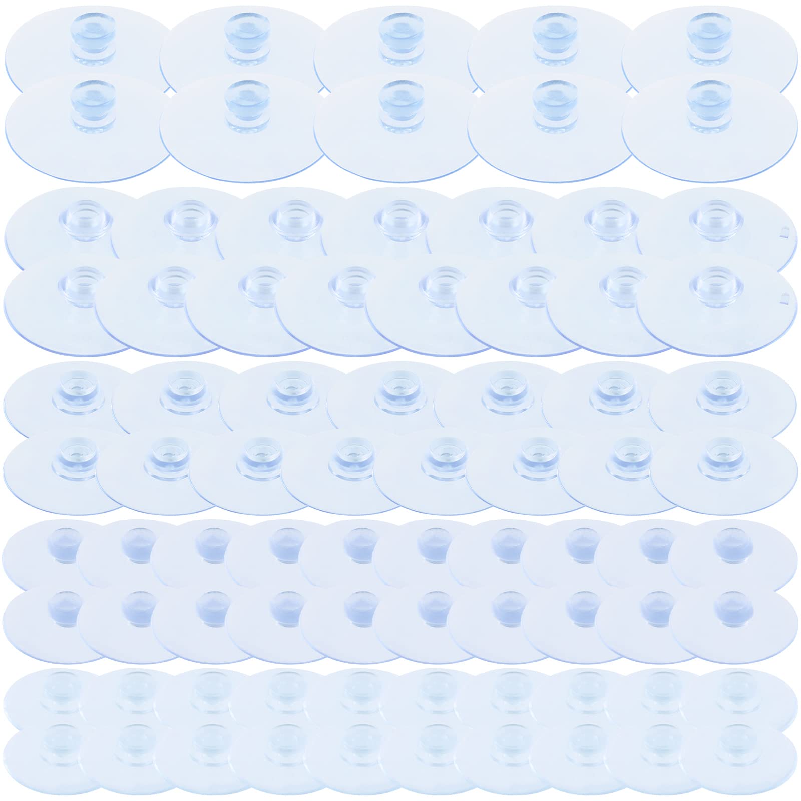 Keadic 80 Pcs 5 Sizes Heavy Strength Suction Cups Assortment Set 2 2 5 3 3 5 4