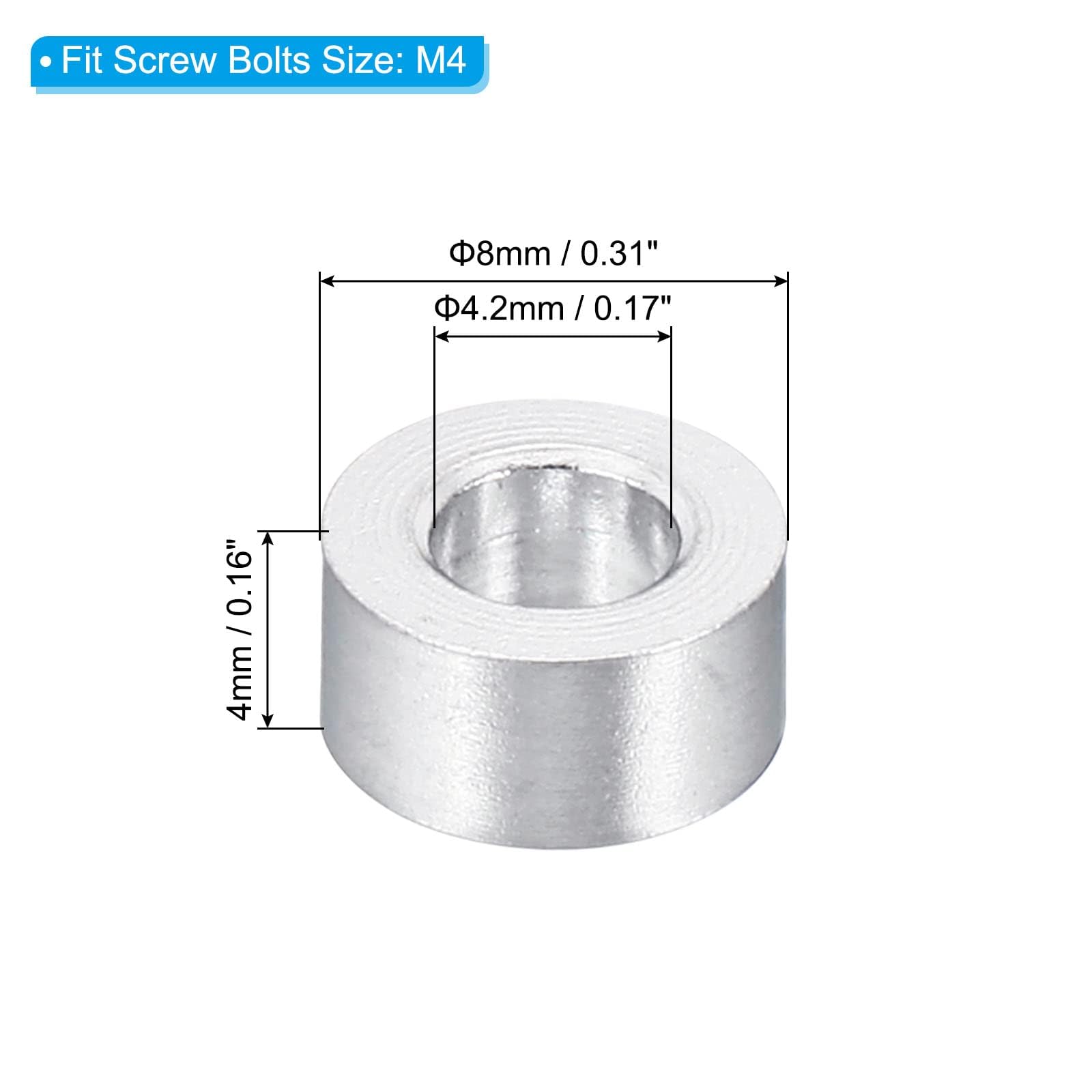 TA-VIGOR 10Pcs M4 Aluminum Spacer - Image 2