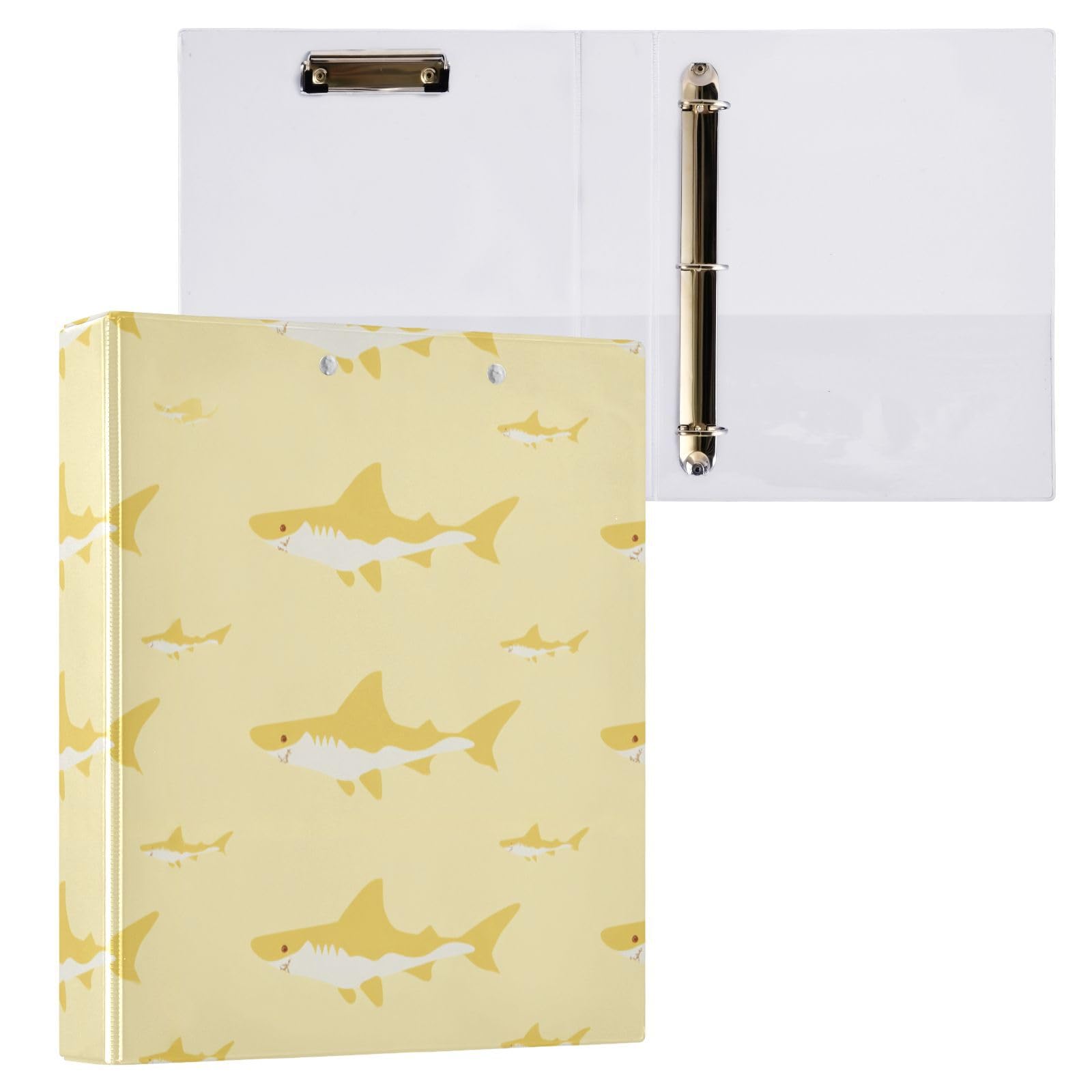 Raccoglitore da 1 e 1/2 pollici Shark Giallo Pastello