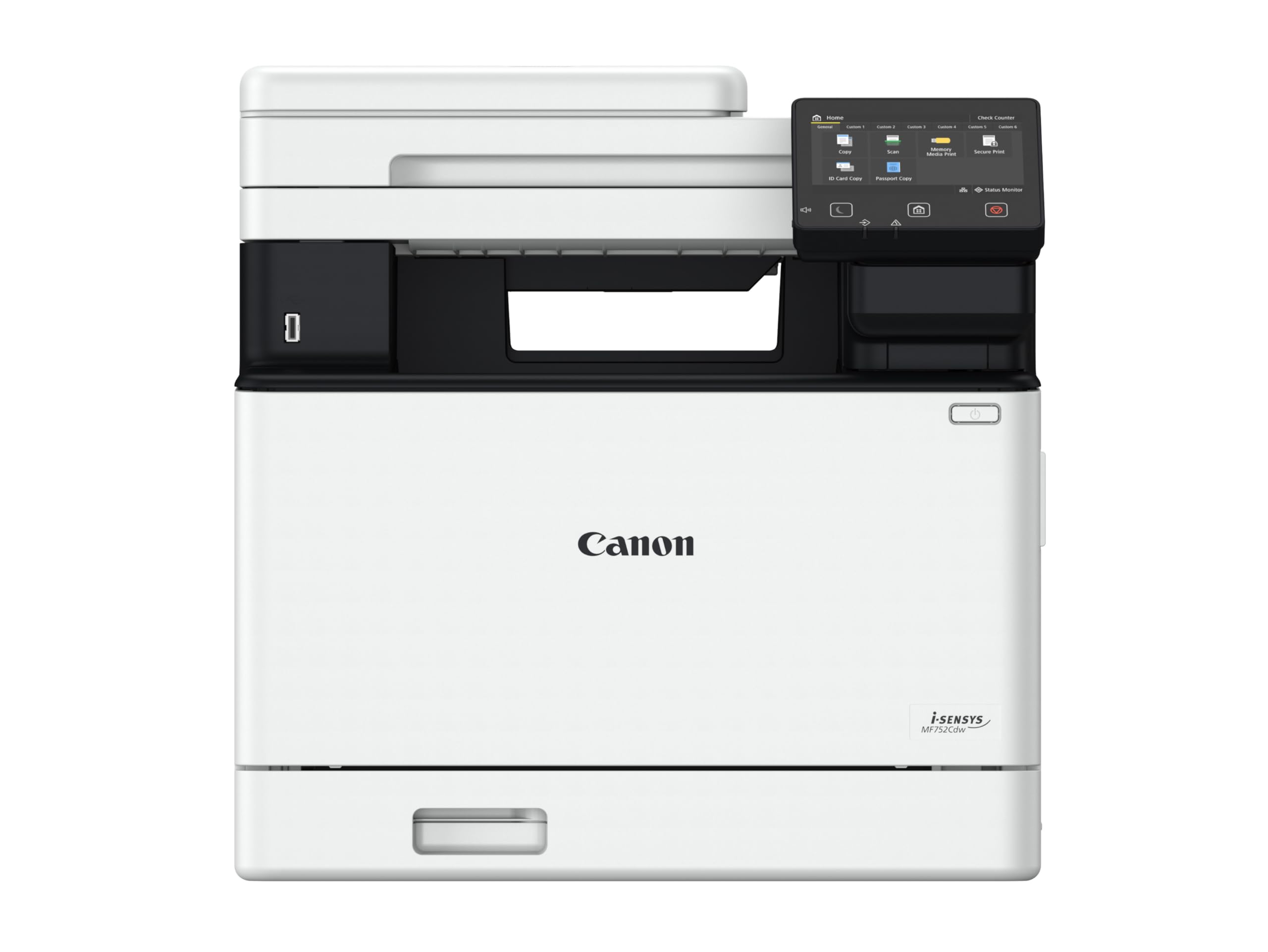 Canon i-SENSYS MF752Cdw A4 Farblaser MFP Drucken Kopieren Scannen, USB, LAN, WLAN, 250 Blatt Papierkassette, 12,7cm LCD-Farb-Touchscreen, Duplexdruck