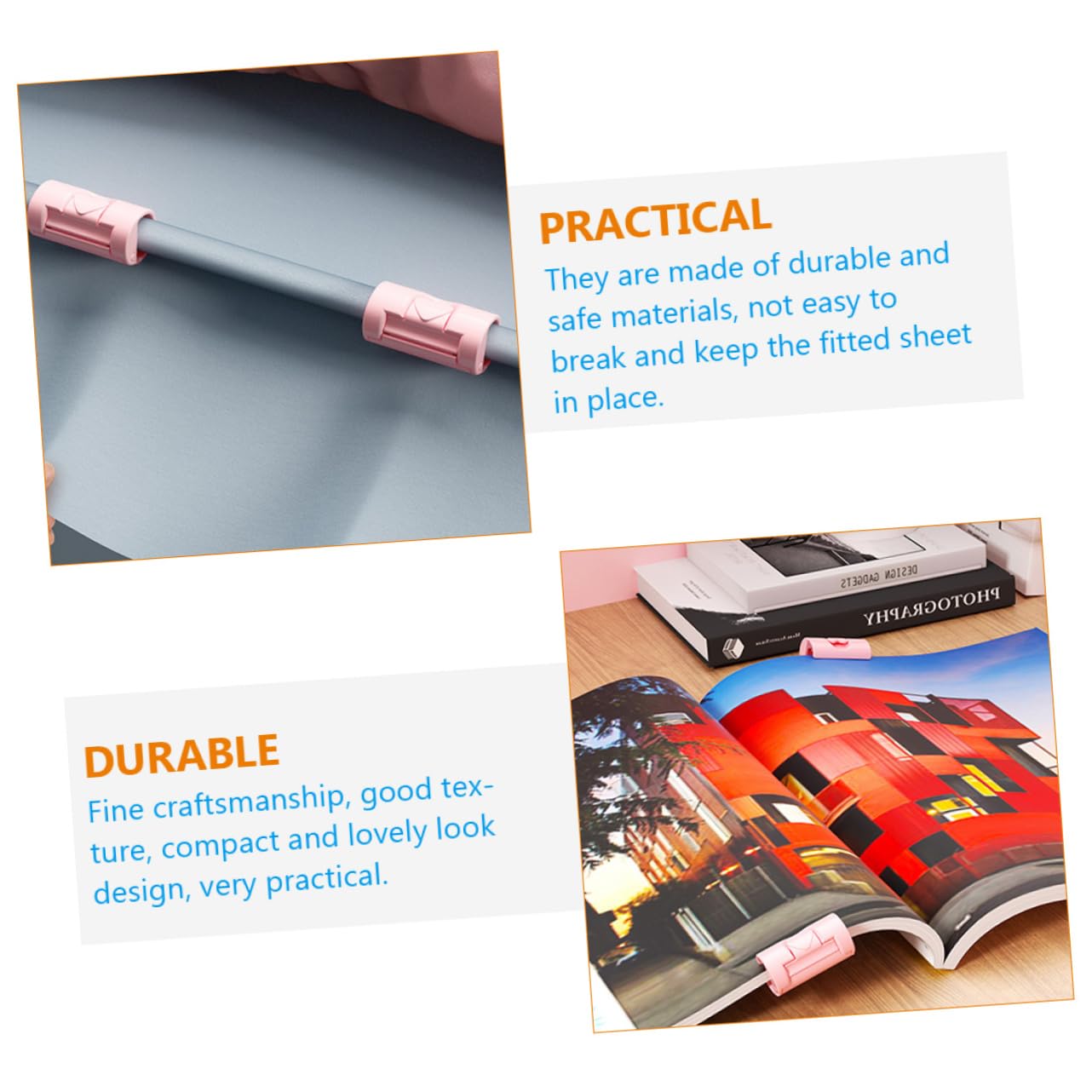 HOODANCOS 10Pcs Windproof Quilt Fixers Bedsheet Clips for Secure Bedding Storage Multi Use Clamps for Fitted and Flat Easy to Use Prevents Slipping Compact Design