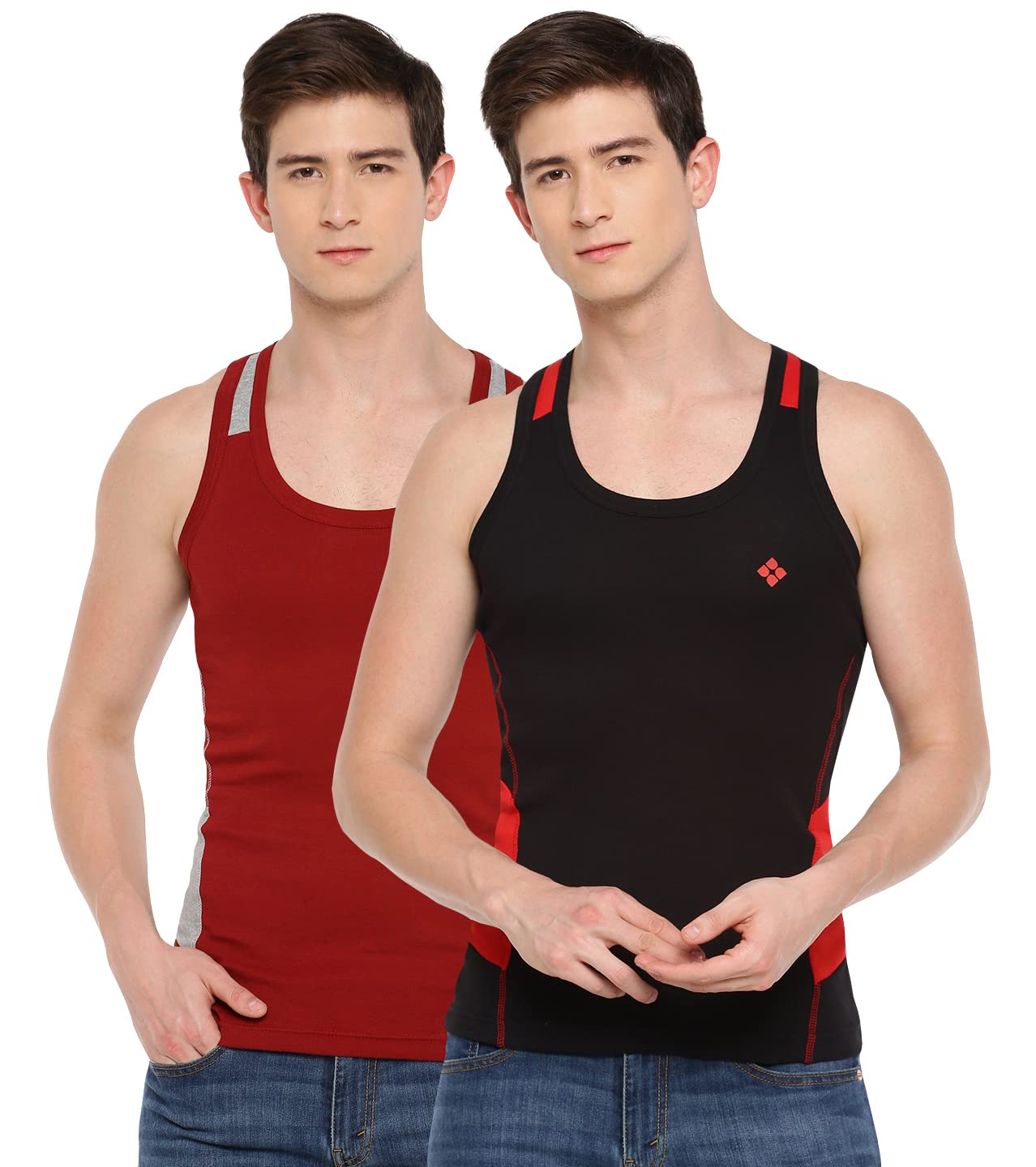 dollar bigboss Men's Solid Regular Fit Gym Vest-picture-21