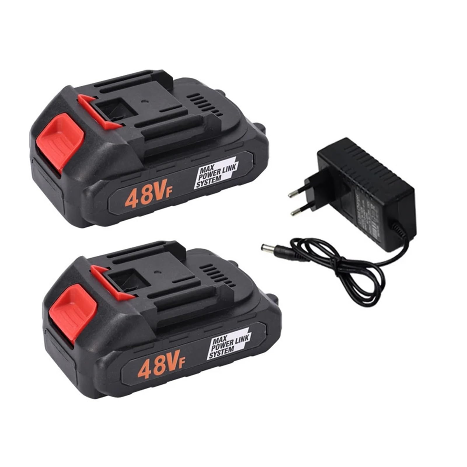 21V 48VF 10000mAh High Capacity Rechargeable Lithium Ion Battery，Compatible for Makita，18V/21V Electric Power Tool Battery(2 Battery 1 Charger)