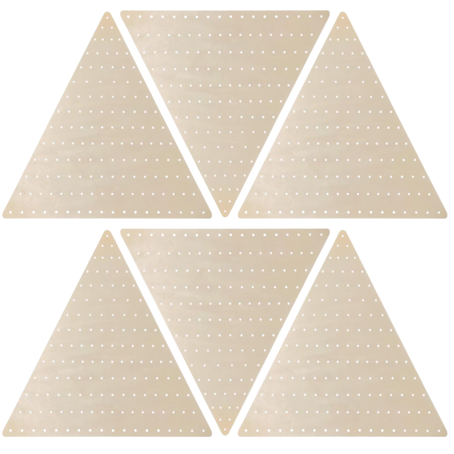 Cadre couronne triangulaire en bois de decoration pour suspendre au salon