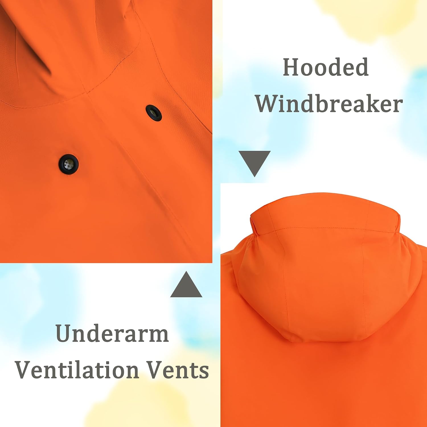 Raincoat for Girls Boys Kids Rain Jacket Waterproof Kids Lightweight Hooded Raincoats Windbreakers