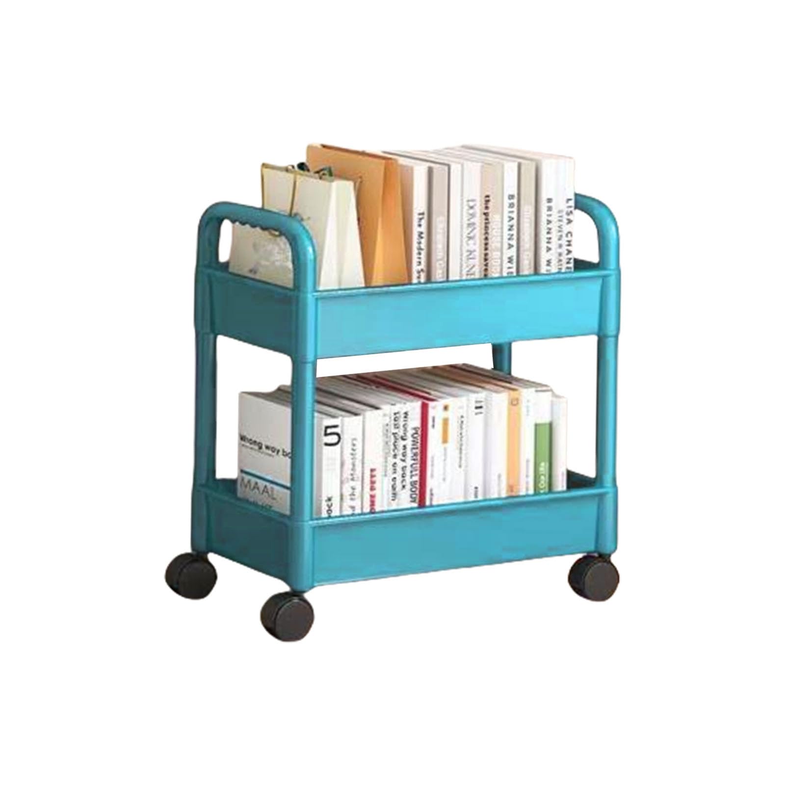 NEWFT Fashionable Rolling Storage Cart Organizers with 3 Tiers Multipurpose Utility Trolley Portable for Home and Rolling Trolley