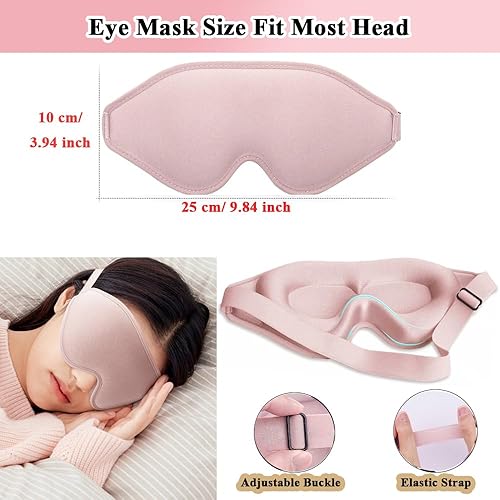 Miniatura 3 de Máscara de ojos 3D para extensiones de pestañas, antifaz para dormir, protector de pestañas para mujeres, bloqueo de luz, cubiertas de ojos