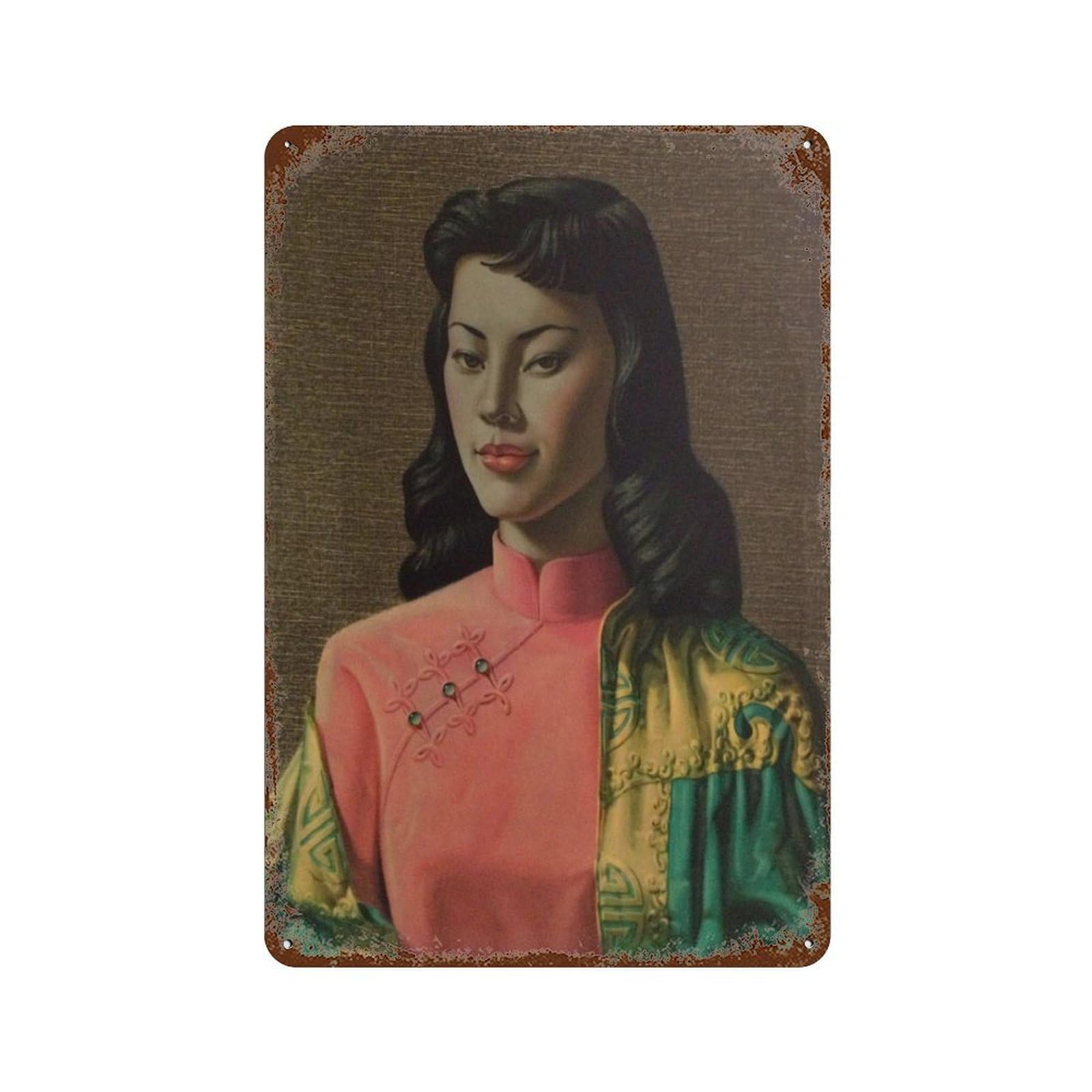 xiaoxiaoshen Artist Vladimir Tretchikoff Oriental (3) Wall Decor Art Metal Tin Poster Modern Home Decor Art Home Bar Shop Decorations Vintage Sign 30x20cm