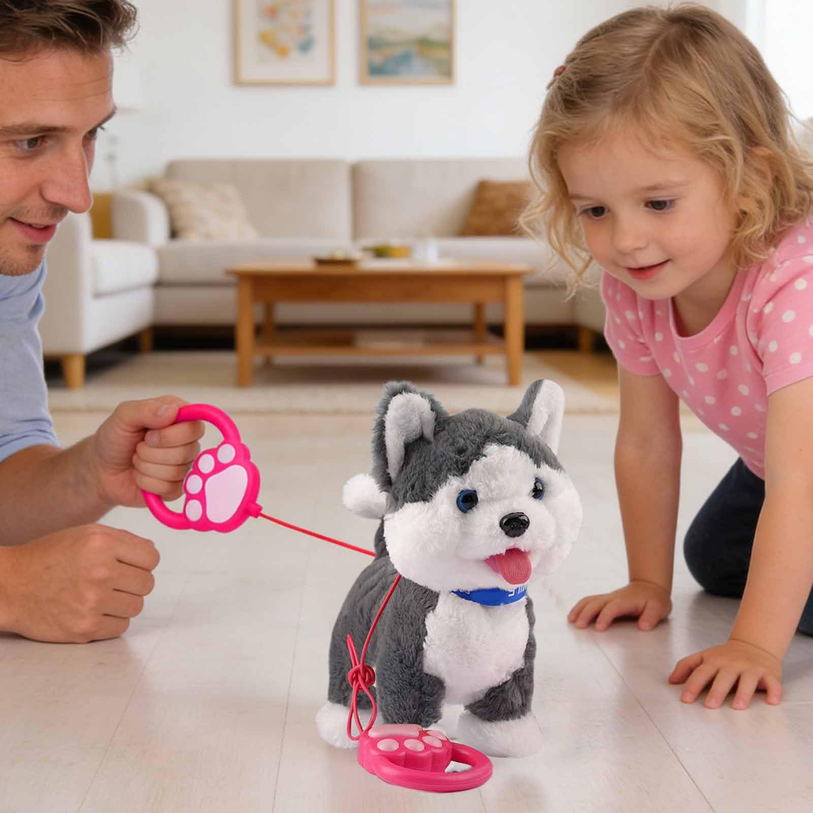 Cachorro Robot Realista Perro Robot Interactivo con Mando a Distancia para