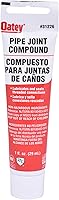 Oatey 31226 Pipe Joint Compound 1 oz Gray - Non-Hardening Sealant for Threaded Joints, Water Steam Air Lines