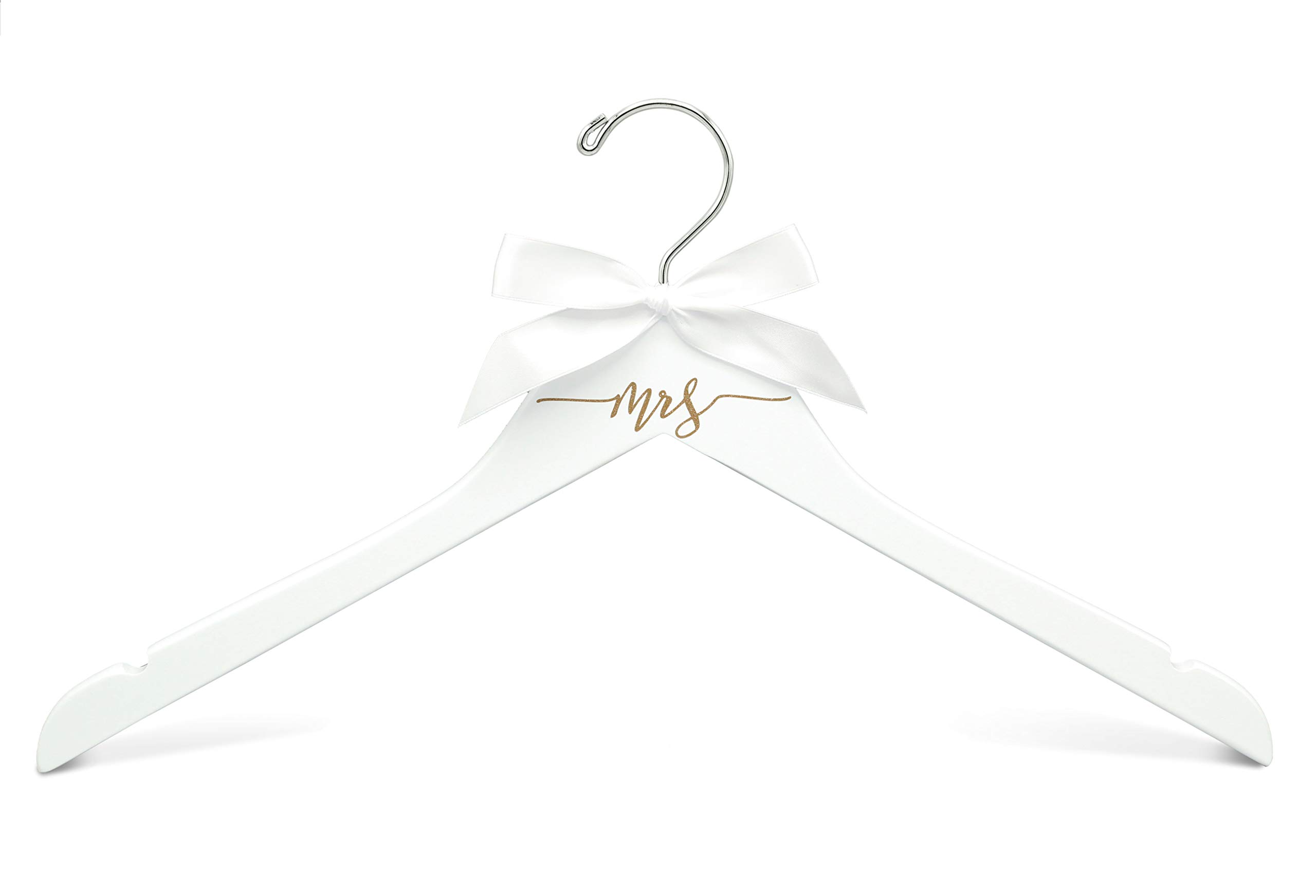 Mrs Wedding Hanger, Painted Engraved, Bride Hanger, Bridal Wedding Gift