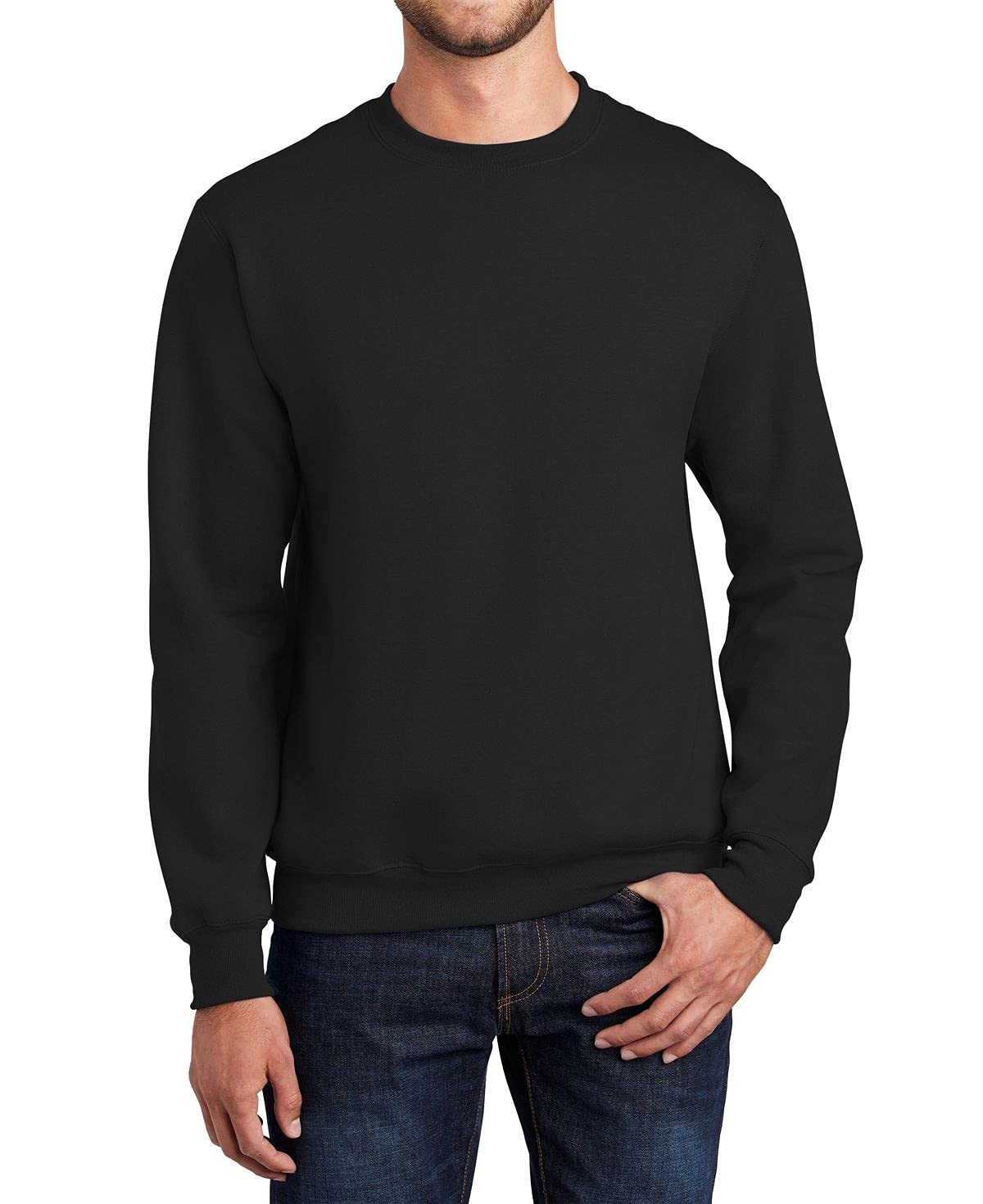 JustBlanks Mens Long Sleeve Sweatshirt Fleece Performance Crewneck Sweatshirts for Men