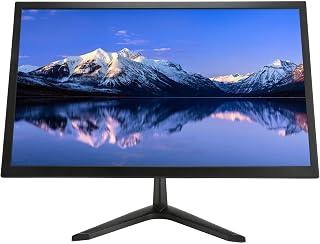 23.8in 1920x1080 60Hz Ultra Thin LED Monitor, Desktop Monitor Built in Speakers, VGA, 3.5mm Audio Interface, Eye Care, 3 to 10° Tiltable, for PC Laptop for PS3 for Xbox (US Plug)