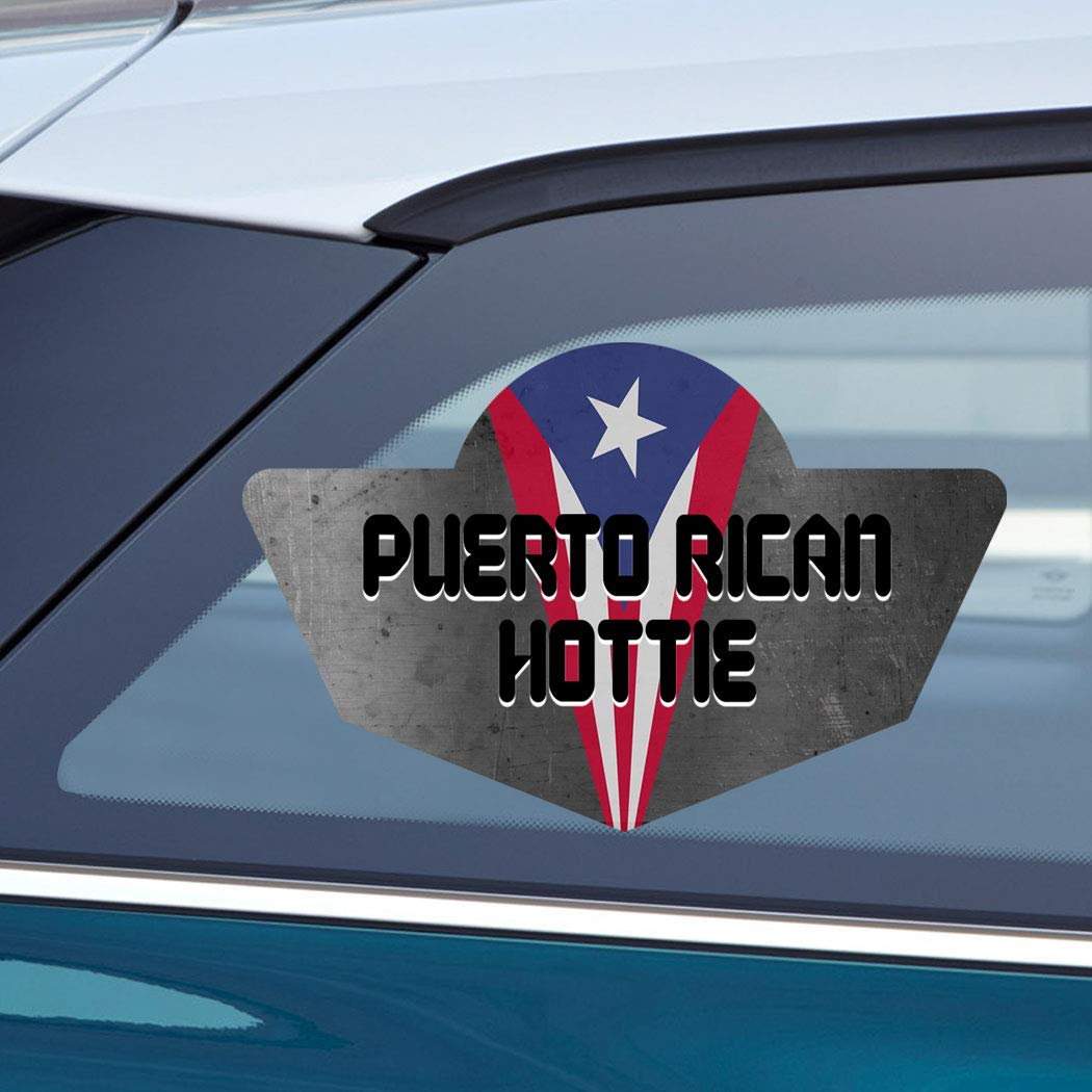 Makoroni Puerto Rican Hottie Puerto Rican Flag, CAR Magnet-Magnetic Bumper Sticker 4x6 or 6x9 inc., Desy86