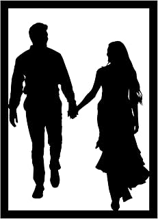 Metal Silhouette Portrait from Photo – Custom Wall Art for Couples, Anniversary or Wedding Gift, Made to Order – While stock is shown for listing purposes, each piece is custom-made based on your photo and personalization details.