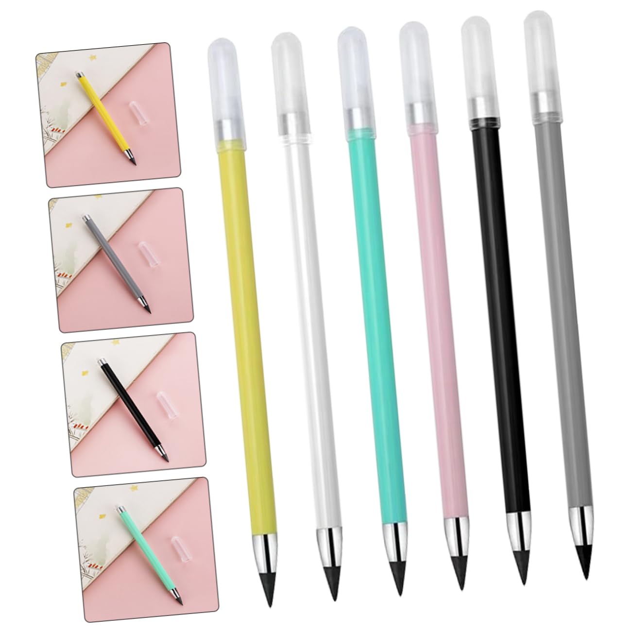 Operitacx 4 Set Matita Eterna Matite Scolastiche Matite Led Colorate Alla Rinfusa Affilatrici Non Temperabili Per Scrivere Senza Inchiostro Grafite 12 Pezzi*4