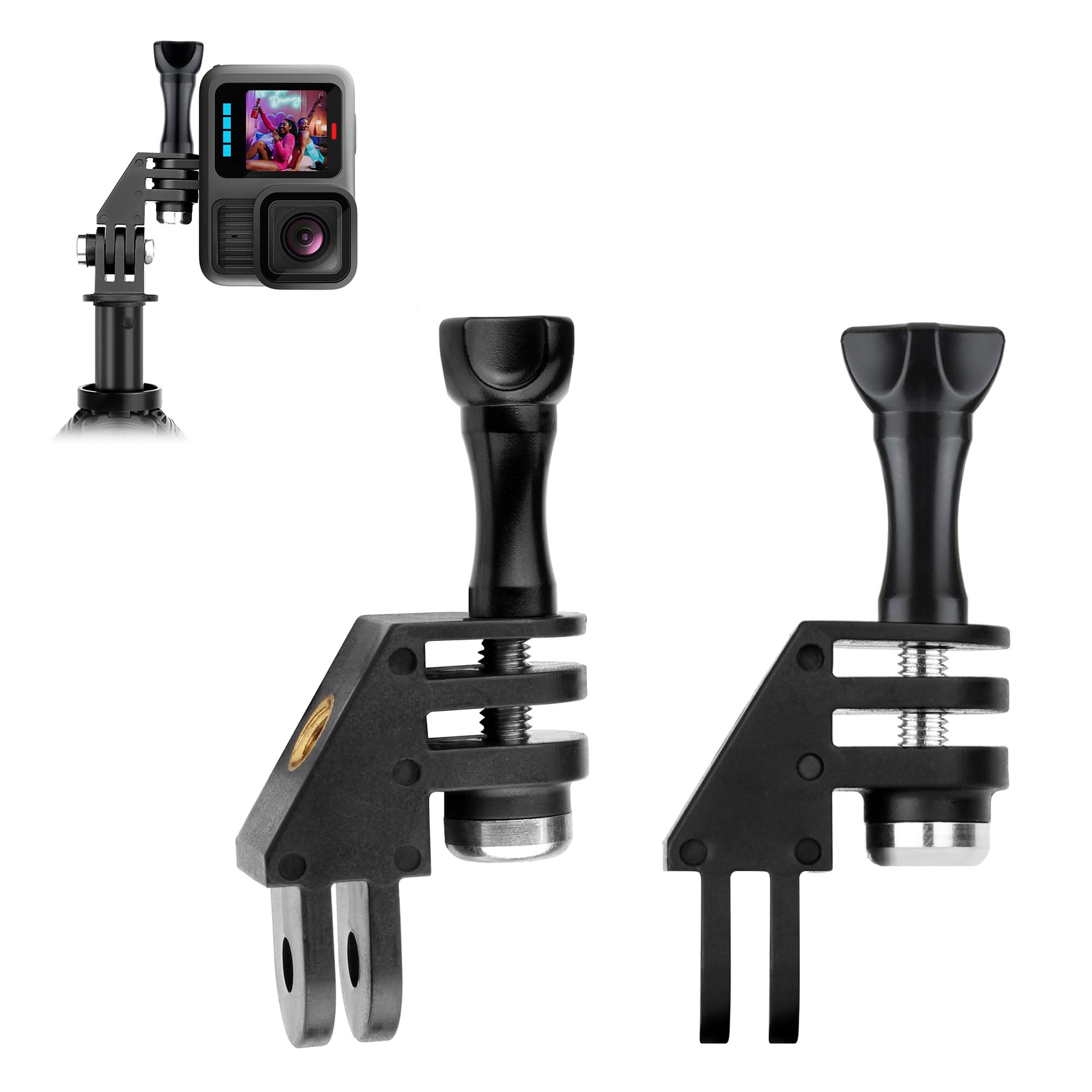 GEPULY 2-Pack Vertical Mount for GoPro, 90° Direction Elbow Adapter