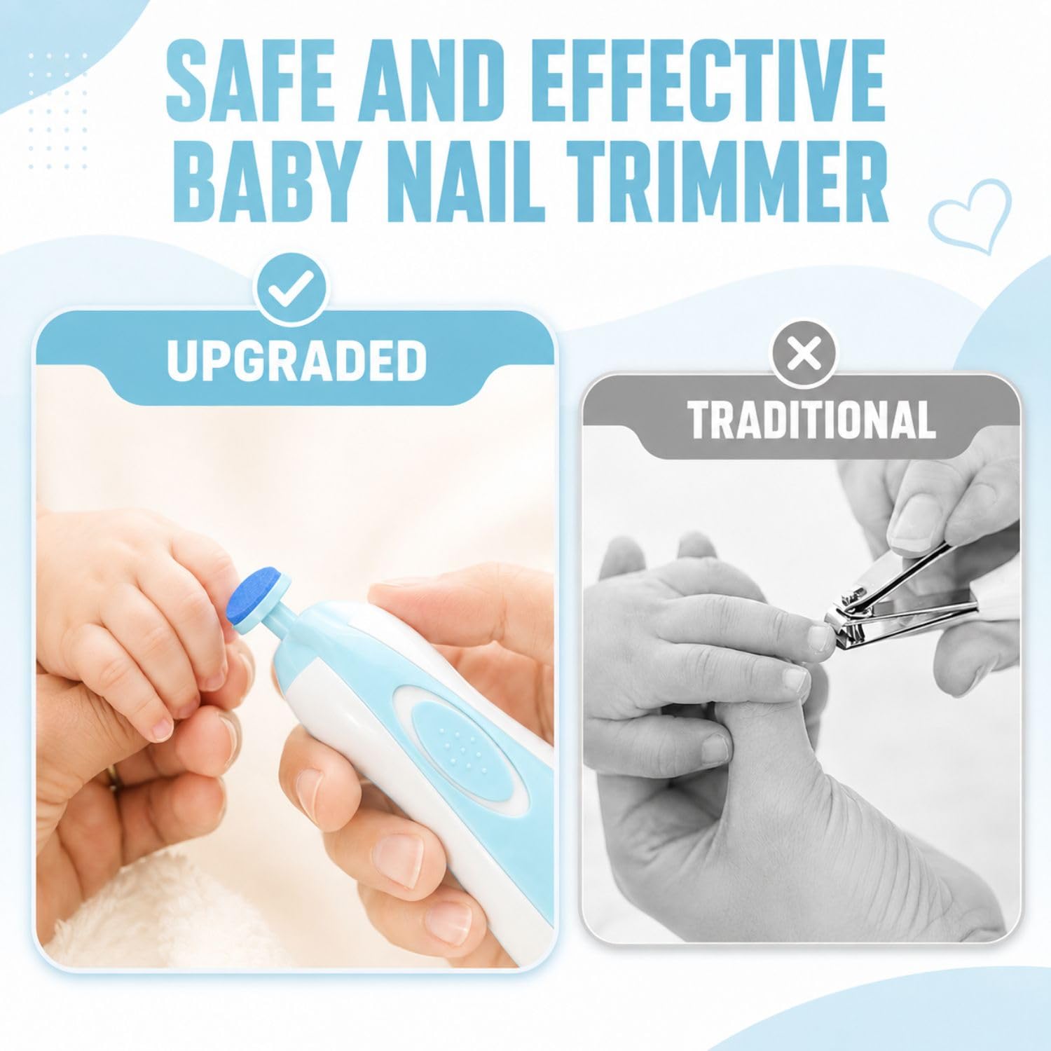 Toy Imagine Electric Baby Nail Trimmer with LED Light Multi Colour — Amazon image 3