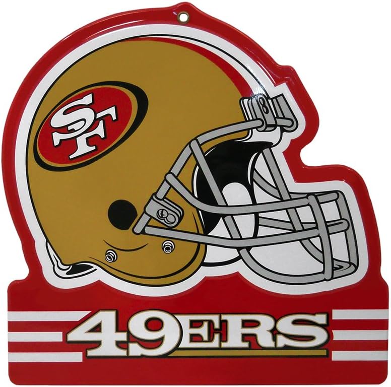 Party Animal NFL Embossed Metal Helmet Sign, 8" x 8"