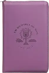 Bíblia NVI com zíper: Em memória de mim, courosoft roxo com toque emborrachado, Leitura Perfeita: Nova Versão Internacional