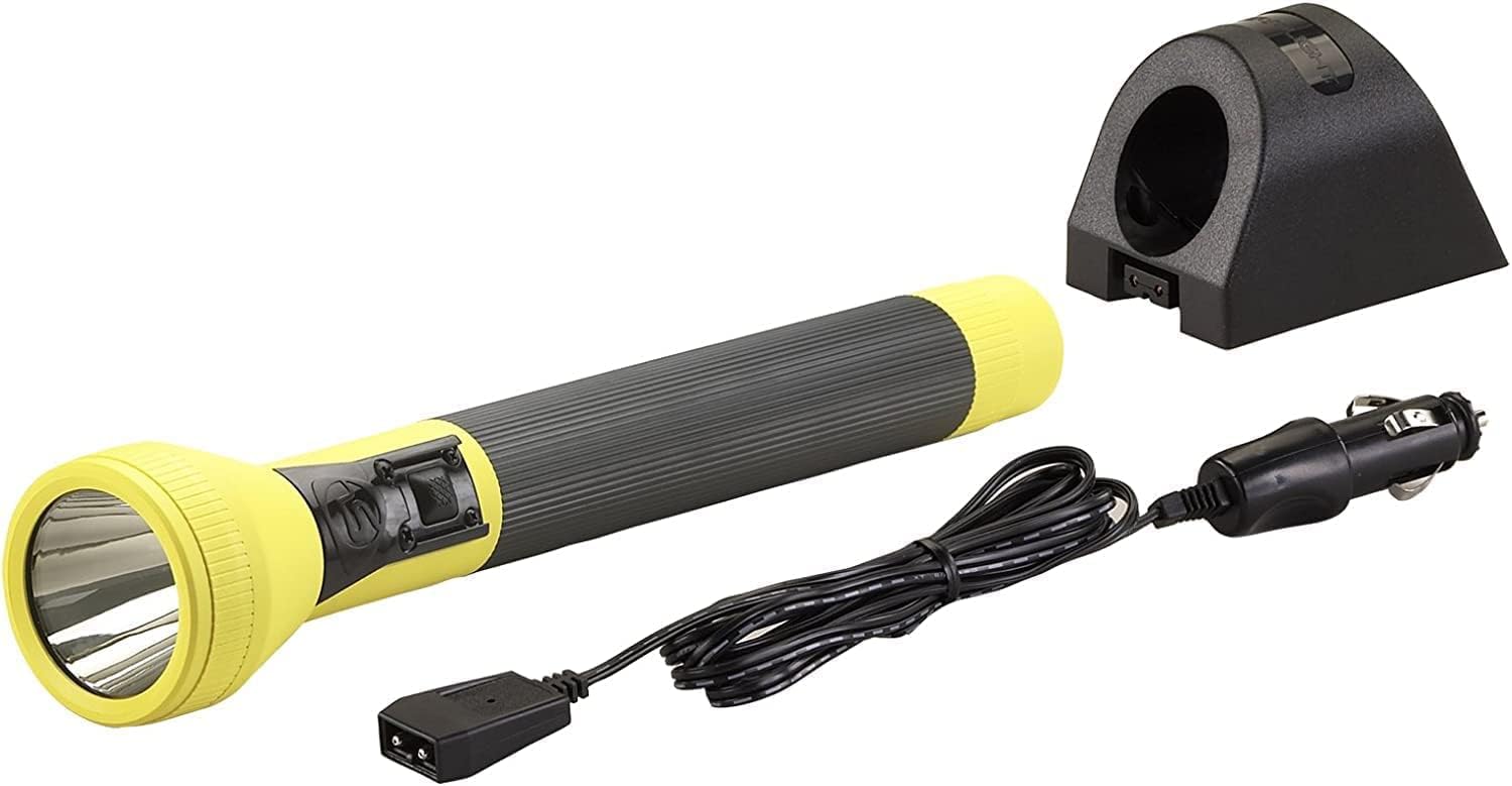 Streamlight 25322 SL-20LP 450-Lumen Full Size Rechargeable LED Flashlight with 12V DC Smart Charger, Yellow