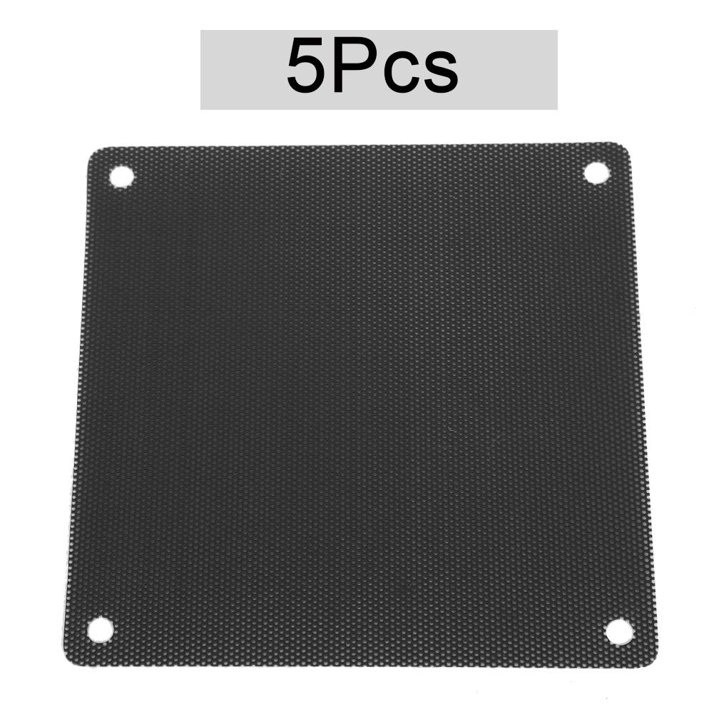 120 Mm PC-Lüfter Staubfilter – 10 Stück, Schwarz, Aus PVC, Inkl. Schrauben & Schraubendreher, Für PC-Gehäuse & Konsolen