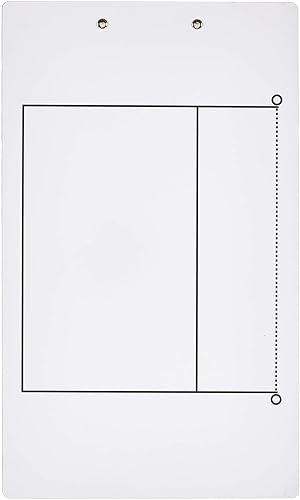 Vista 36 de Murray Sporting Goods Portapapeles de borrado en seco Pizarra blanca de borrado en seco de doble cara