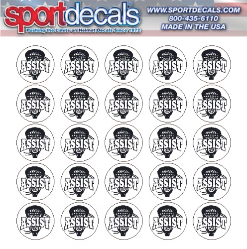 Sportdecals Lacrosse Assist 3/4
