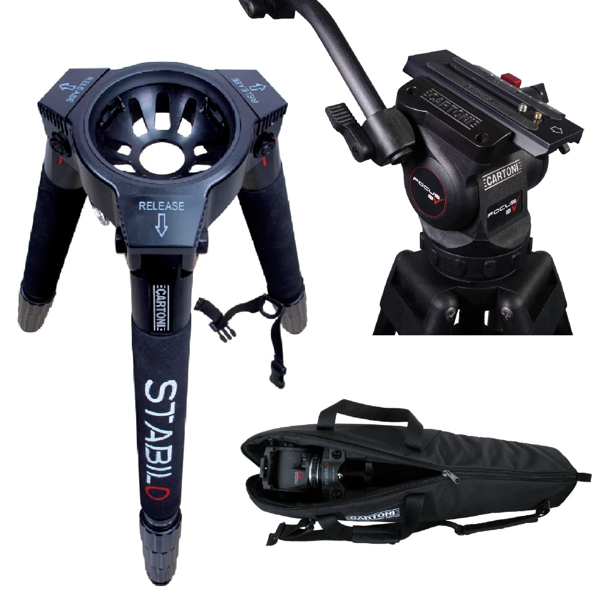 Cartoni Focus 8 3-St StabilO CF System (KF08-3CS)
