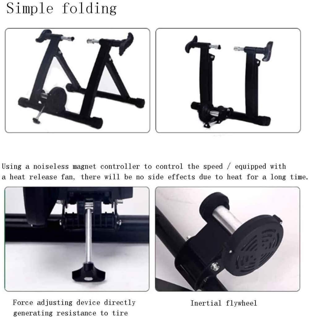 Bike Trainer Stand Road MTB Bicycle, Trainer Indoor Exercise Bike, Trainer Home Training Adjustable Magnetic Resistance Cycling,White