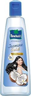 Parachute Advansed Jasmine Gold Coconut Hair Oil With Vitamin-E For Super Shiny Hair, Non-sticky, 300ml