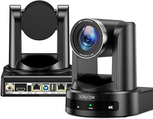 Cámara PTZ 4K con zoom óptico 20X AI seguimiento automático HDMI/SDI/USB3.0/RJ45 PTZ Cámara para transmisión en vivo, videoconferencia y eventos de