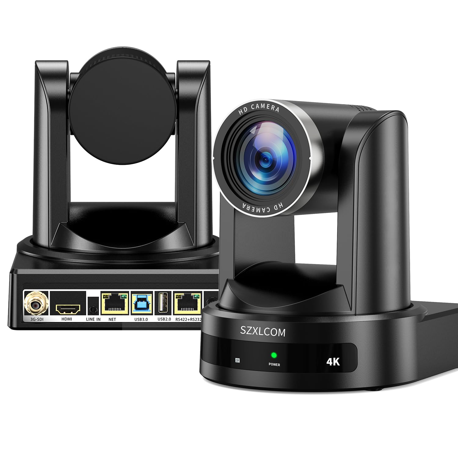 4K PTZ Camera with 20X Optical Zoom & AI Auto Tracking, HDMI/SDI/USB3.0/RJ45 Multi-Interface for Live Streaming, Video Conference & Church Events, vMix/Zoom/OBS Compatible