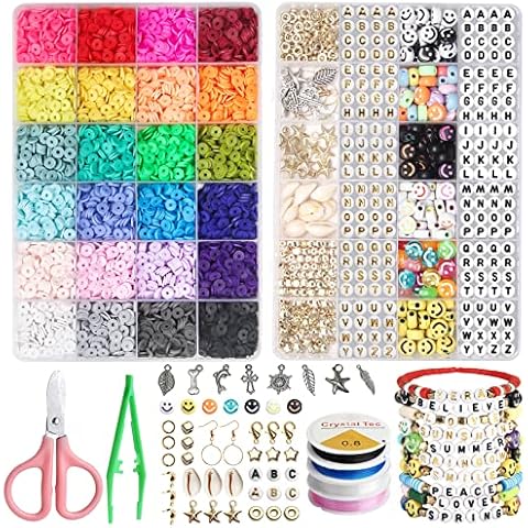 Kit de Abalorios para Hacer Pulseras Liangding, 7048 Piezas Cover