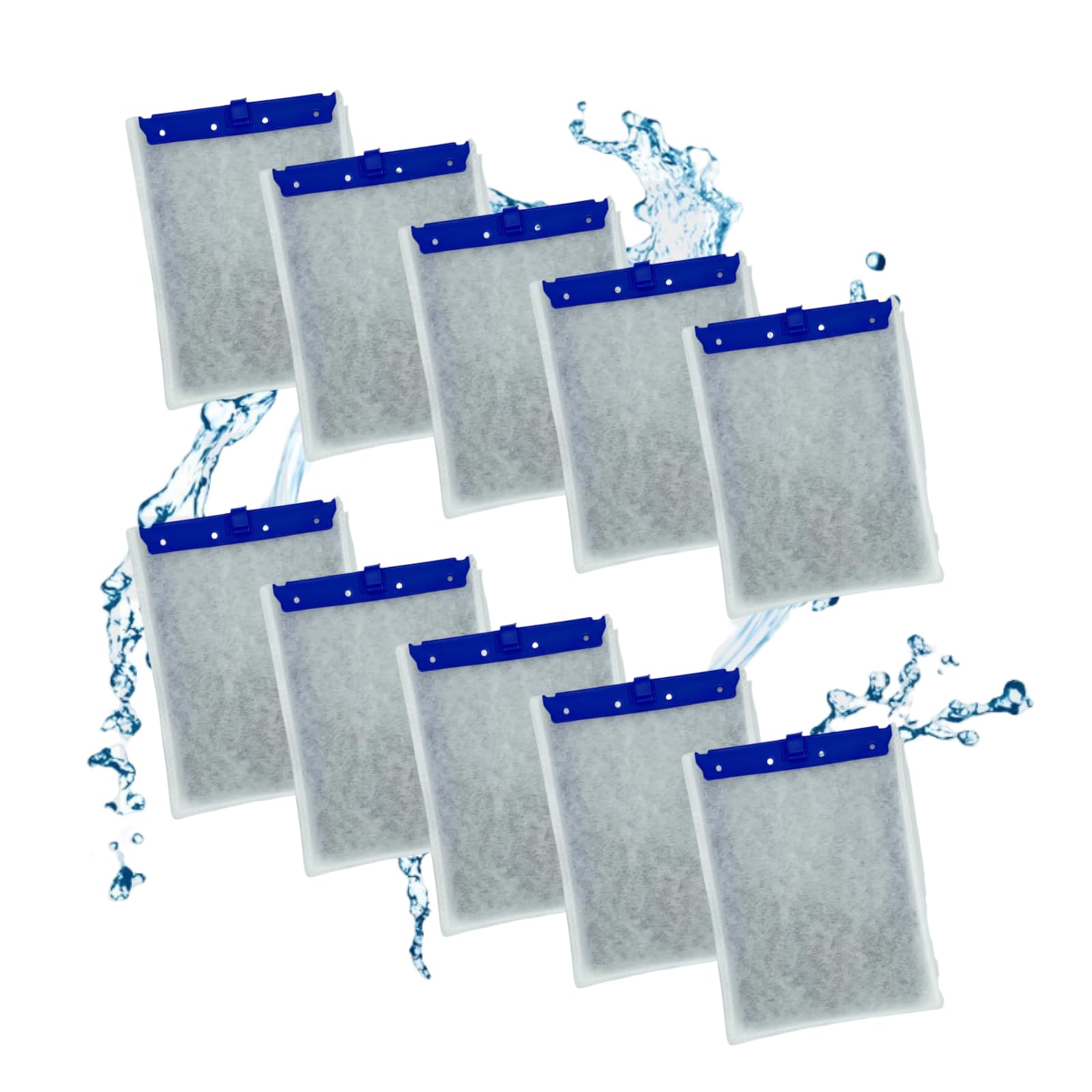 vonavo 10 Pack Large Replacement Filter Cartridges for Tetra Whisper Bio-Bag Filters, Compatible with 20i,40i/IQ20,30,45,60/PF20,30,40,60 Filters and