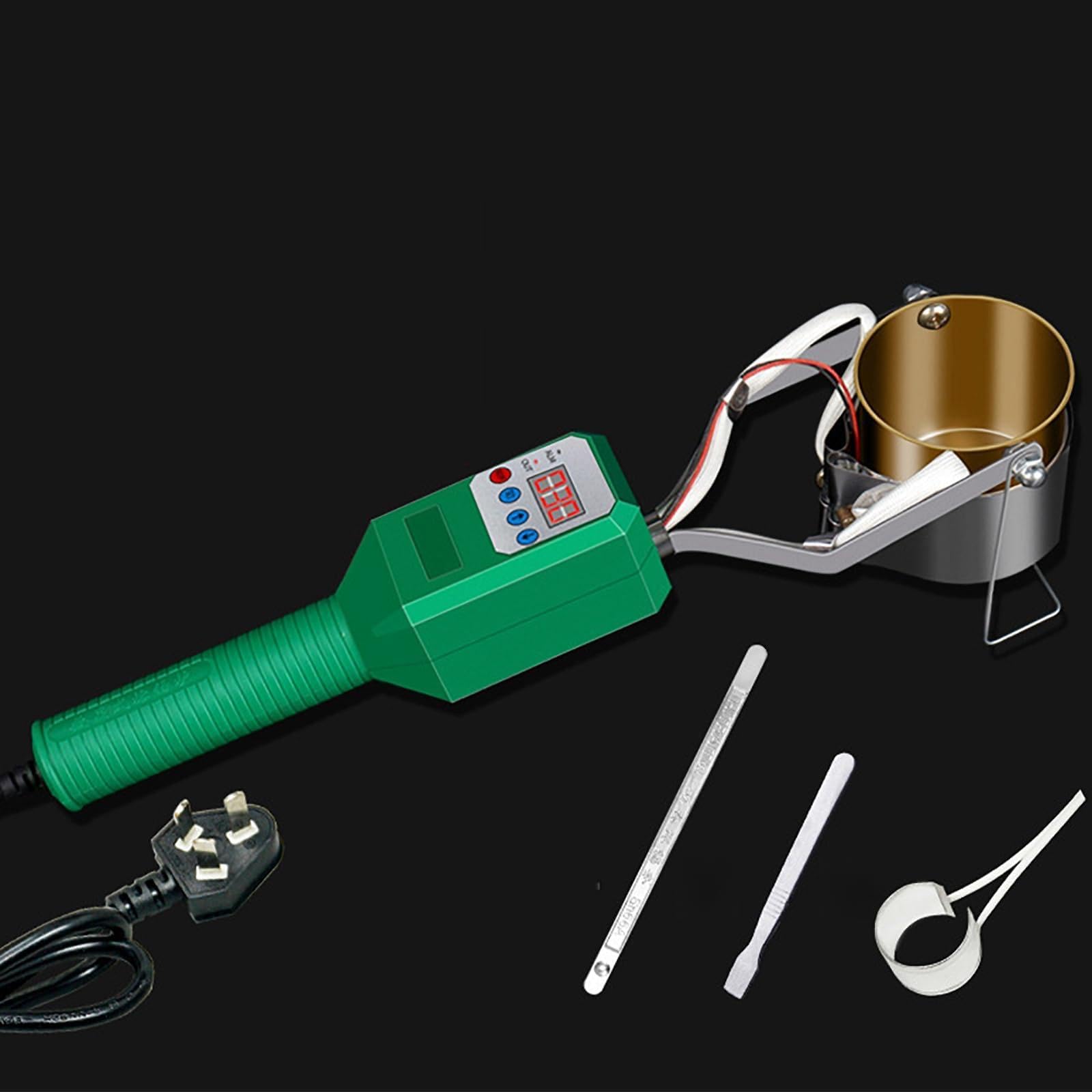 Olla para fundir plomo en casa y fabricar plomadas de pesca con crisol manual seguro
