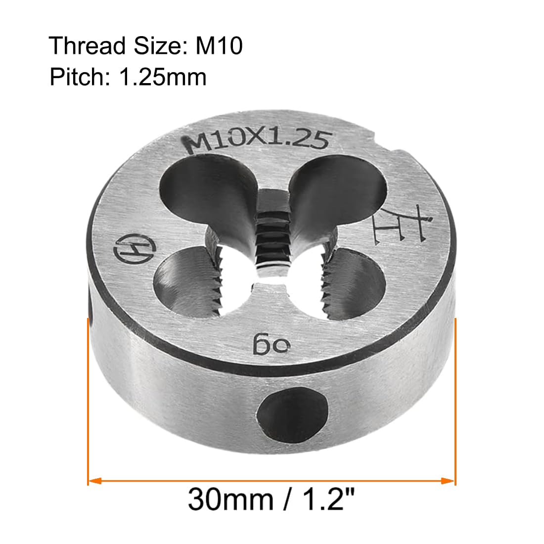 TA-VIGOR 2pcs M10 x 1.25 Metric Adjustable Threading Die - Image 2