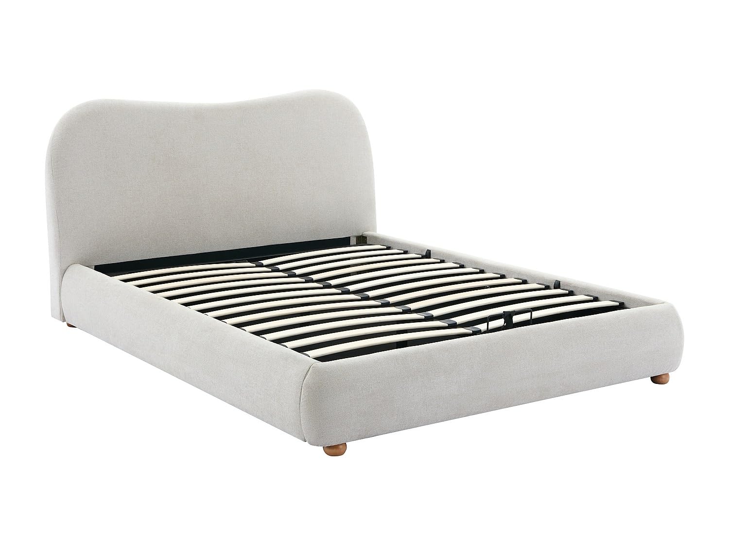 Vente-unique-Canapé abatible 160 x 200 cm - Tela - Beige - VANARI