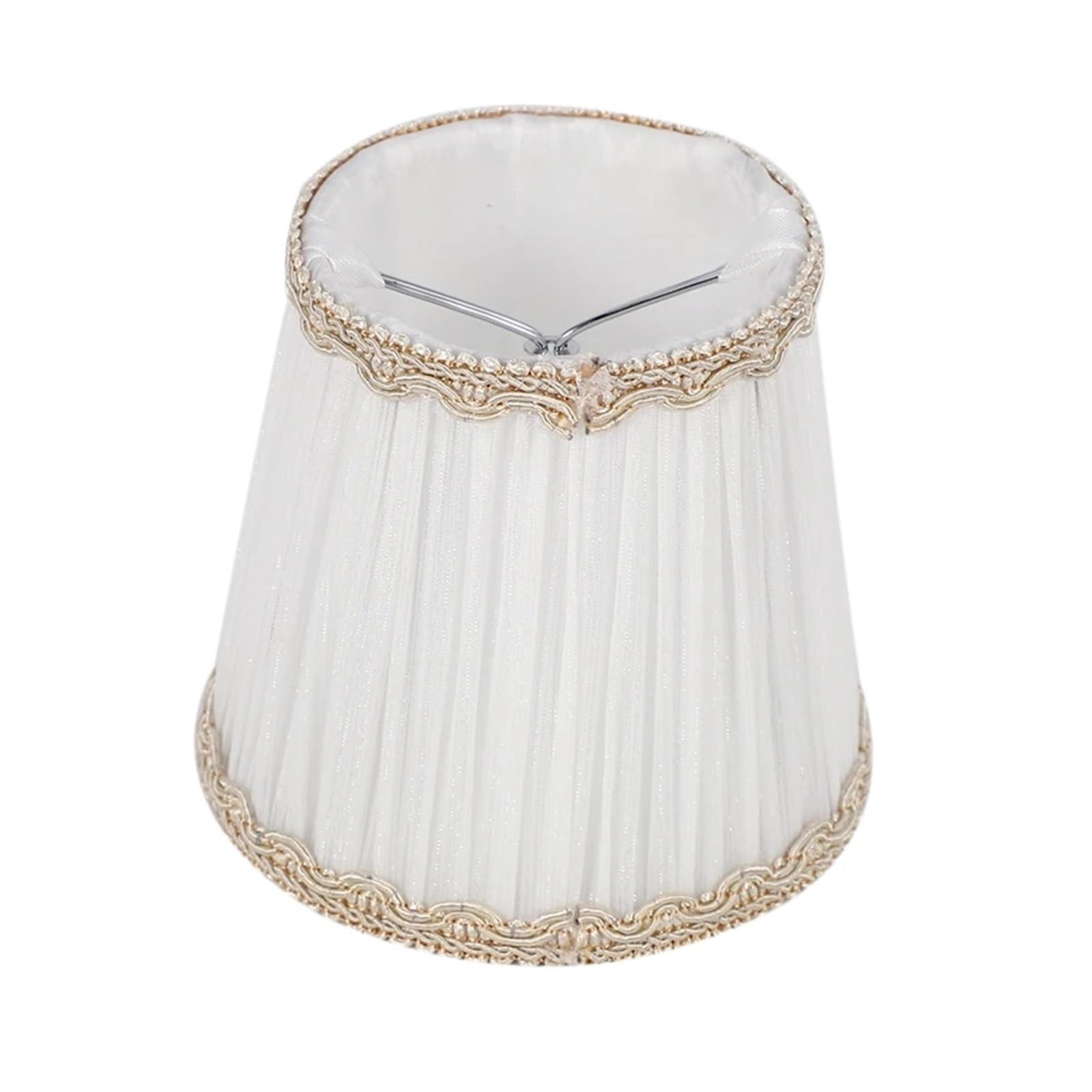 Abat-jour de lustre, uniquement for les ampoules de bougies, abat-jour à clipser, lot de 6, blanc cuicui