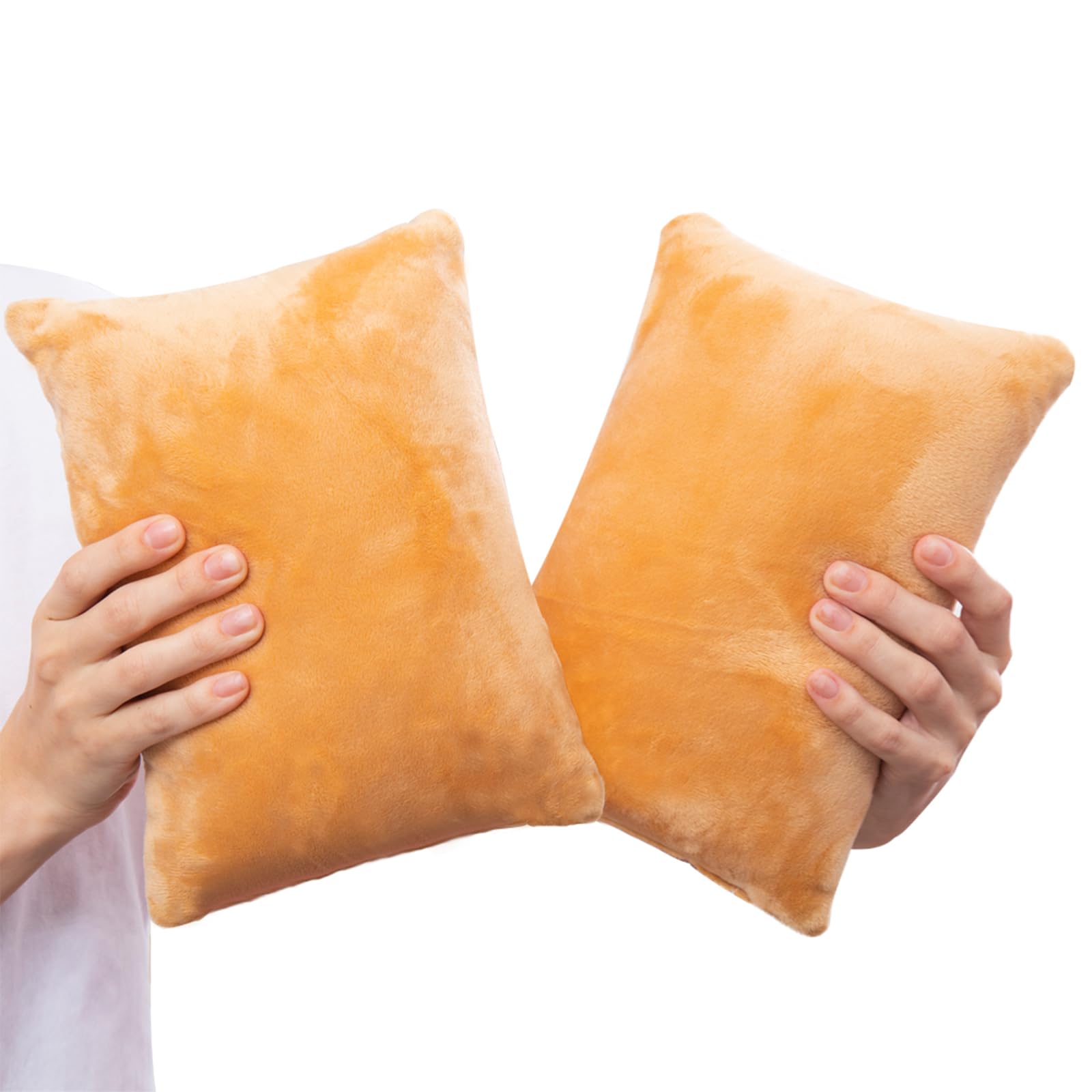 Photo 1 of 1 MIDDLE ONE 2 Pack Small Pillow, Memory Foam Mini Pillow 11 X 7 Inches for Travel, Sleeping, Nap and Neck, Knee, Lumbar Support, Tiny Cushion for Pet, Dogs (Camel)