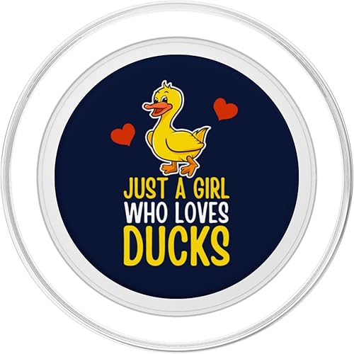 Vista 8 de Just a Girl Who Loves Ducks Funny Duck Lover Saying Graphic PopSockets intercambiables PopGrip