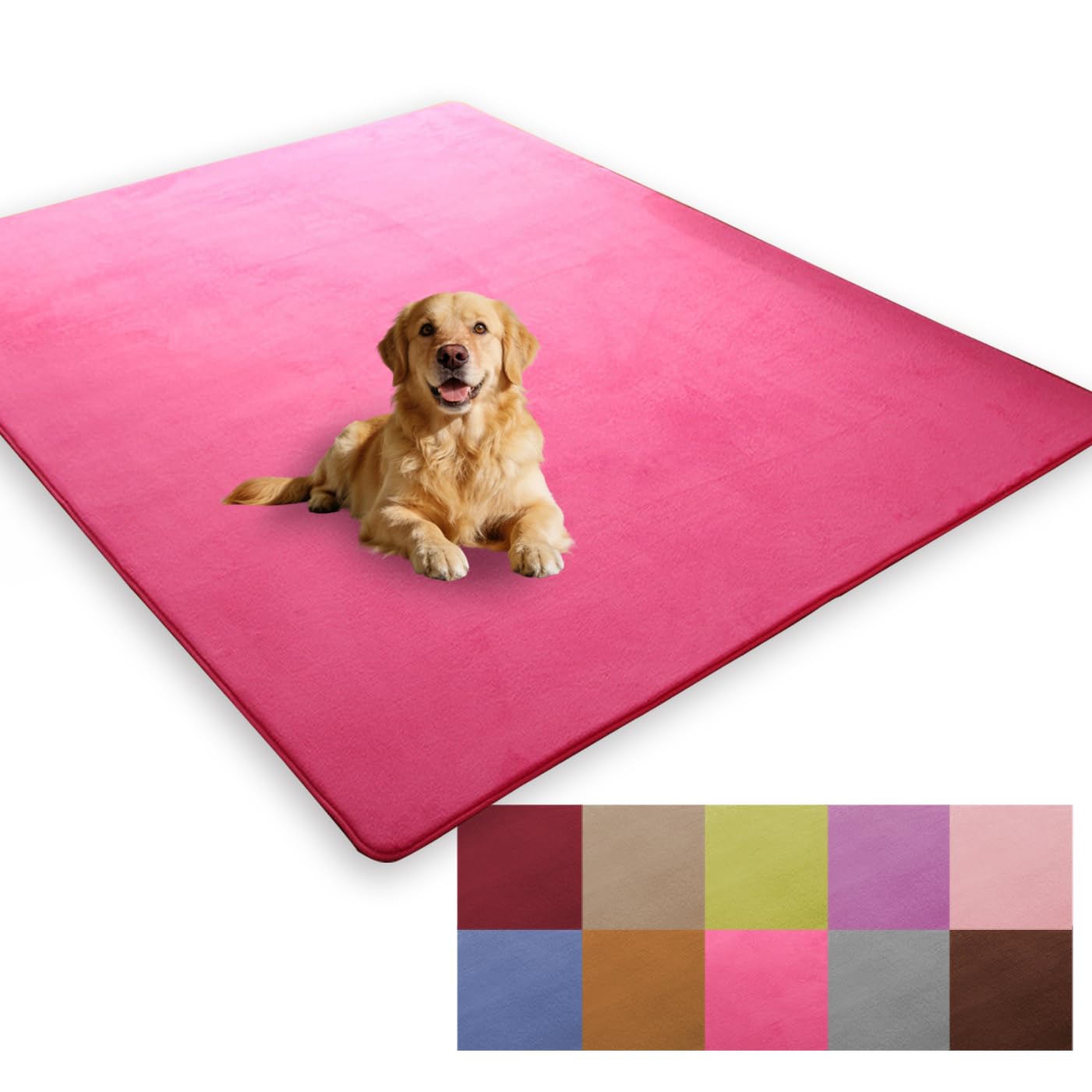 Tapis d'éveil bébé rose en velours pour des moments complices en famille